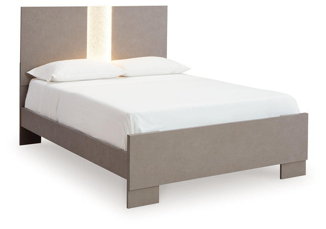 Ashley Surancha - Gray - Full Panel Bed