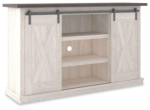 Ashley Dorrinson Medium TV Stand - Two-tone