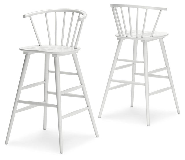 Ashley Grannen Tall Barstool (2/CN) - White