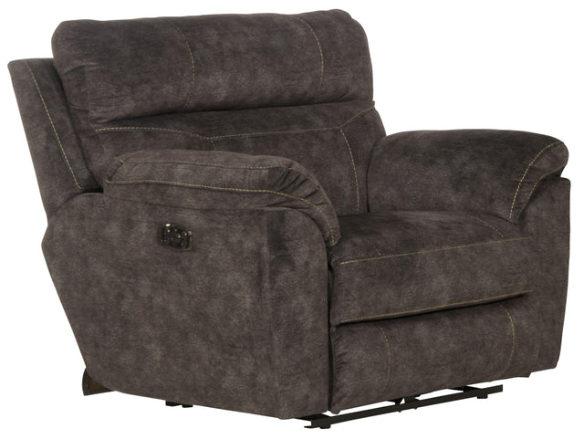 Catnapper Sedona - Power Lay Flat Recliner with Power Adjustable Headrest & Lumbar - Smoke