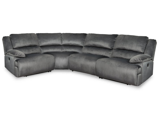 Ashley Clonmel - Charcoal - 4-Piece Power Reclining Sectional