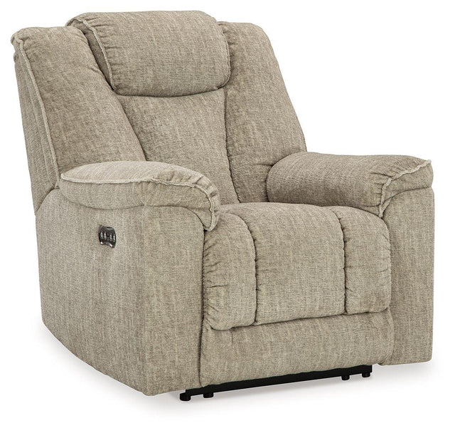 Ashley Hindmarsh PWR Recliner/ADJ Headrest - Stone