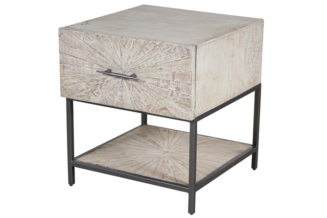 Parker House Crossings Monaco - End Table - Weathered Blanc