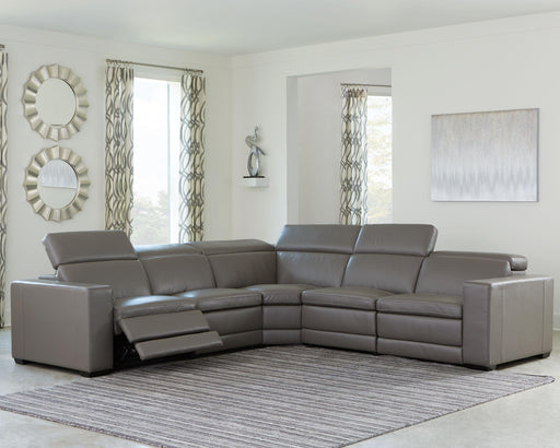 Ashley Texline - Gray - Power Reclining Sectional