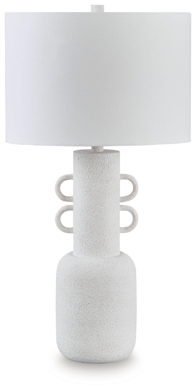 Ashley Perringhill Metal Table Lamp (1/CN) - Distressed White