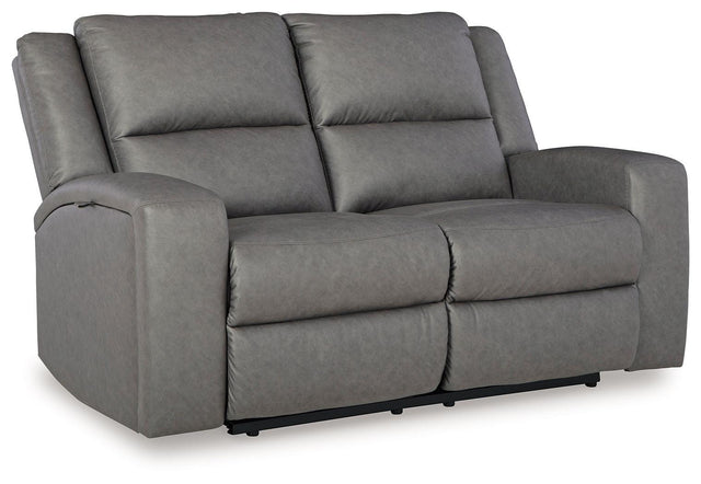 Ashley Brixworth Reclining Loveseat - Slate