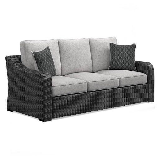 Ashley Beachcroft Sofa with Cushion - Black/Light Gray