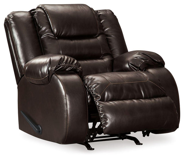 Ashley Vacherie Rocker Recliner - Chocolate