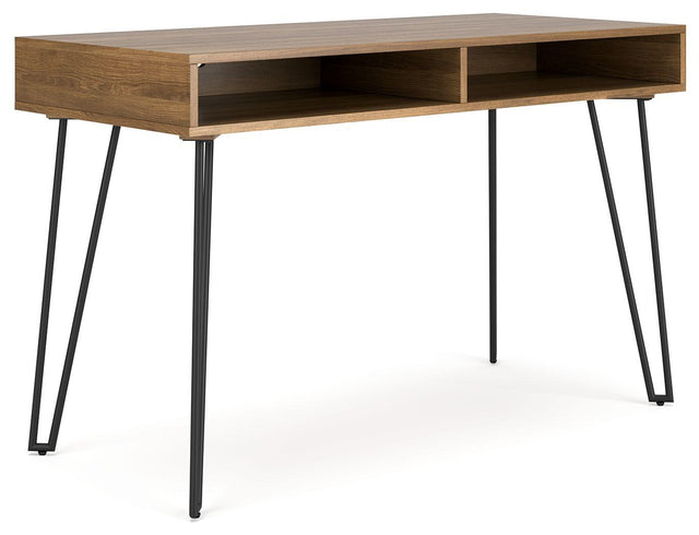 Ashley Strumford Home Office Desk - Brown/Black