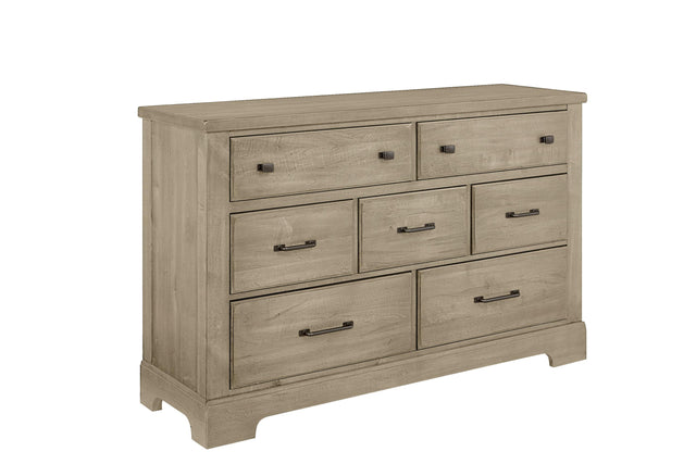 Vaughan-Bassett Cool Rustic - 7 Drawer Dresser - Clear Maple