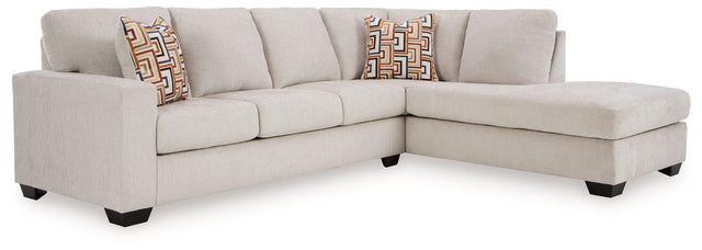 Ashley Aviemore - Stone - 2-Piece Sectional With Raf Corner Chaise