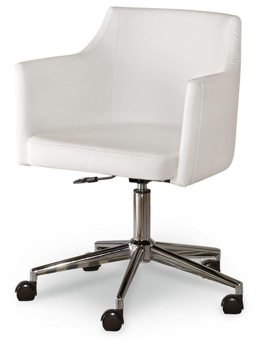 Ashley Baraga Home Office Swivel Desk Chair - White