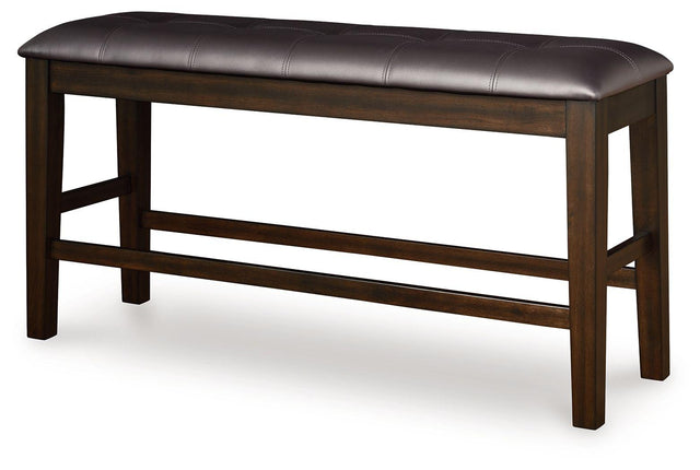 Ashley Haddigan DBL Counter UPH Bench (1/CN) - Dark Brown