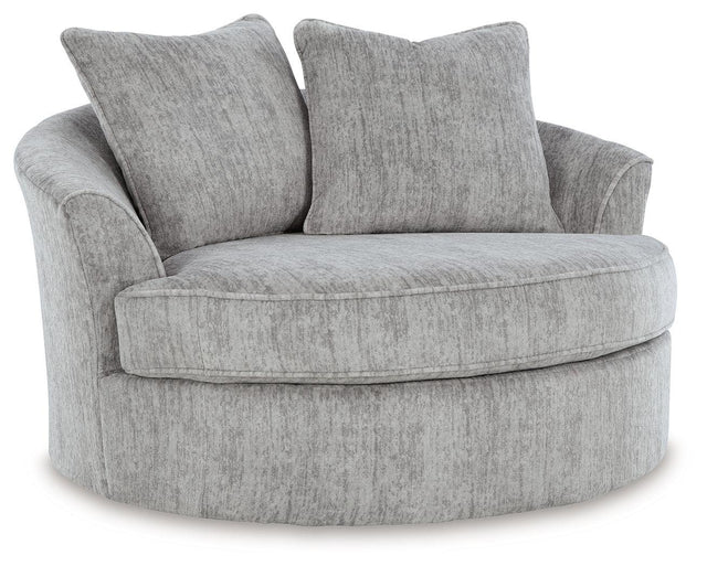 Ashley Pembrey Oversized Swivel Accent Chair - Pewter