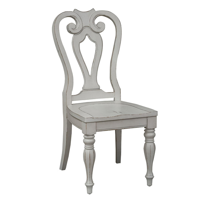 Liberty Furniture Magnolia Manor - Splat Back Side Chair - White