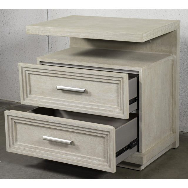 Riverside Furniture Cascade - Two Drawer Nightstand - Gray