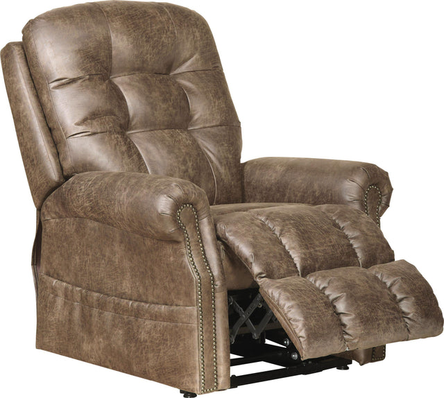 Catnapper Ramsey - Power Lift Lay Flat Recliner With Heat & Massage - Silt