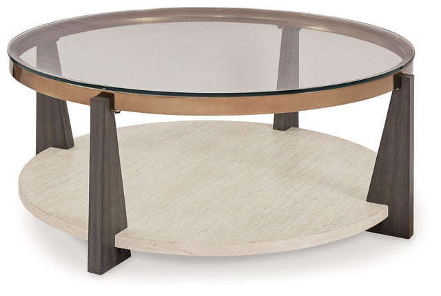 Ashley Frazwa Round Cocktail Table - Multi