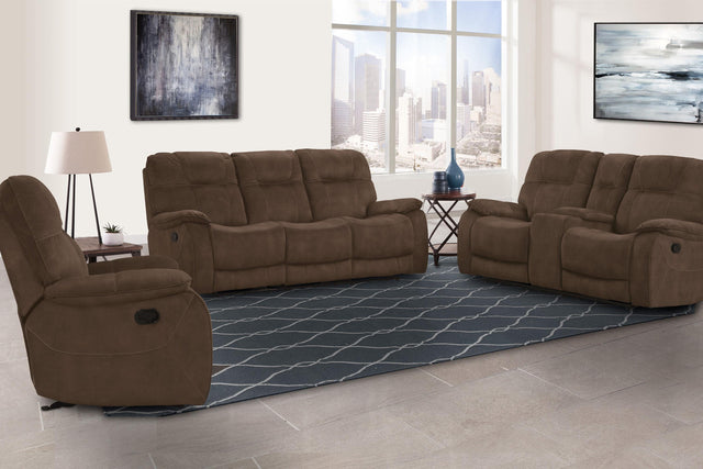 Parker House Cooper - Manual Reclining Sofa Loveseat And Recliner - Shadow Brown