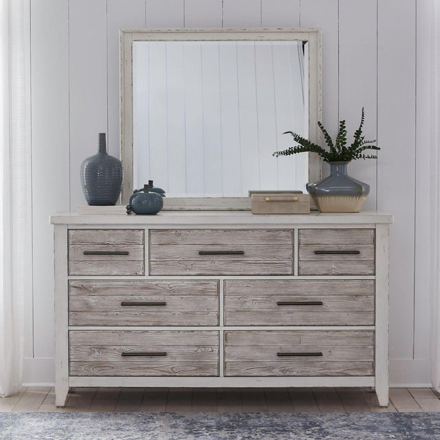 Liberty Furniture Backroads - Dresser & Mirror - White