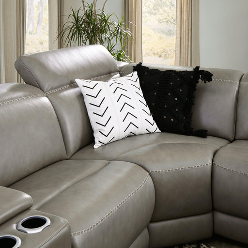 Ashley Correze - Gray - 5-Piece Power Reclining Sectional With Laf Back Chaise