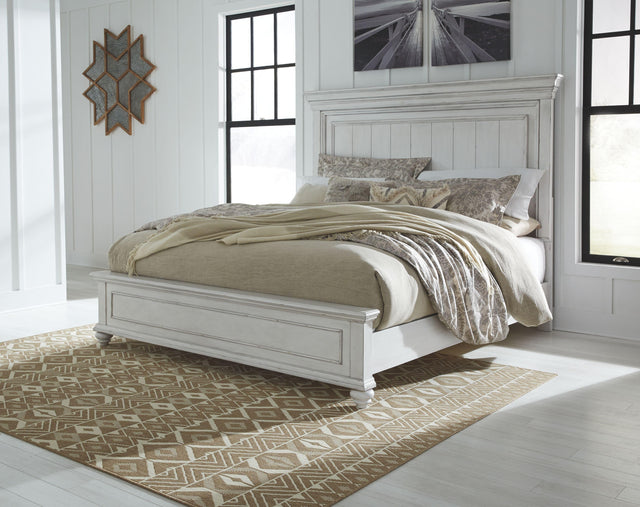 Ashley Kanwyn - Whitewash - Queen Panel Bed