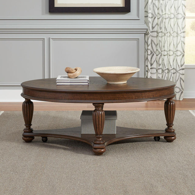 Liberty Furniture Allington - Oval Cocktail Table - Brown