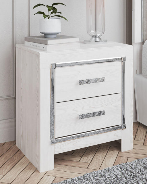 Ashley Altyra Two Drawer Night Stand - White
