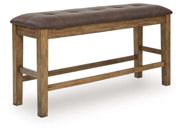 Ashley Urbinforte DBL Counter UPH Bench (1/CN) - Light Brown