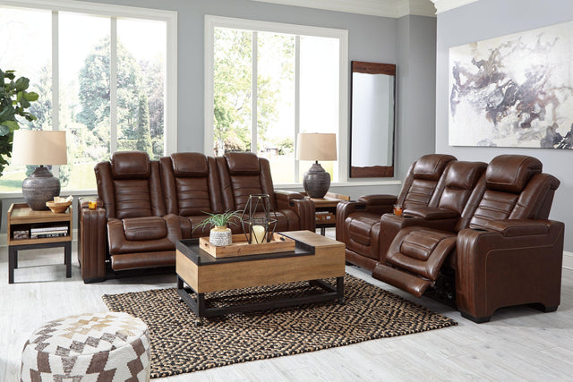 Ashley Backtrack - Chocolate - 2 Pc. - Power Reclining Sofa, Loveseat