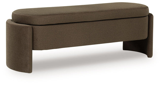 Ashley Vavuniya Storage Bench - Brown