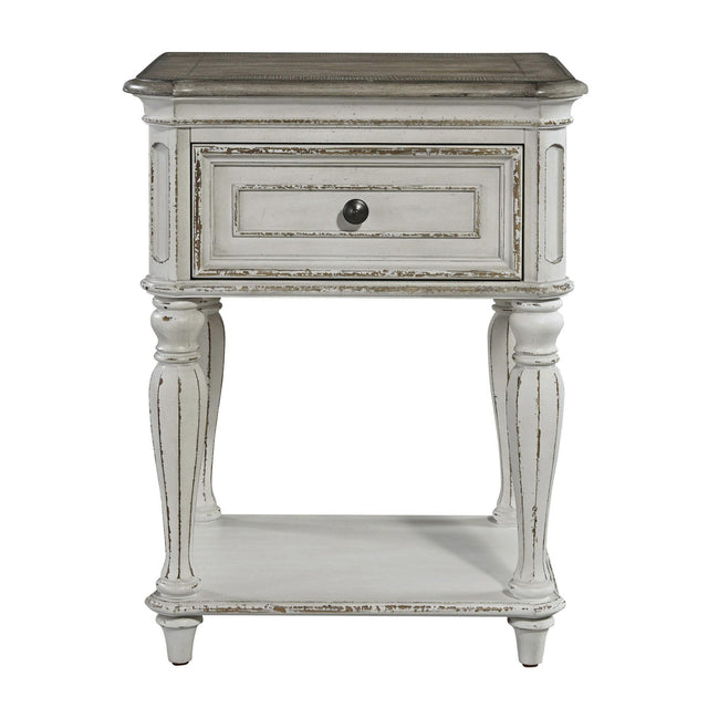 Liberty Furniture Magnolia Manor - Leg Nightstand - White