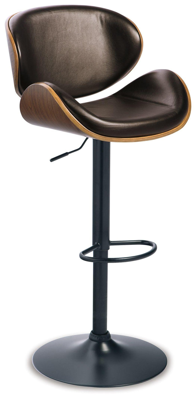 Ashley Bellatier Tall UPH Swivel Barstool(1/CN) - Brown