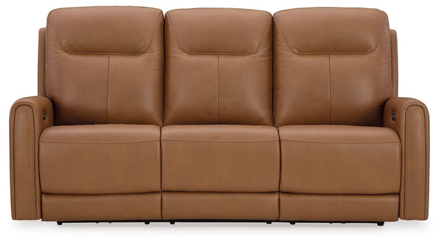 Ashley Tryanny PWR REC Sofa with ADJ Headrest - Butterscotch