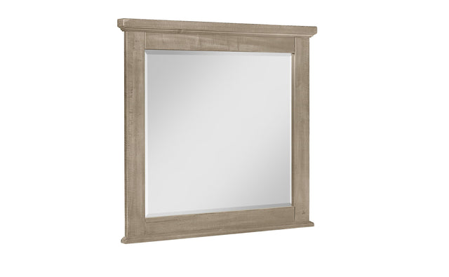 Vaughan-Bassett Cool Rustic - Beveled Glass Landscape Mirror - Clear Maple