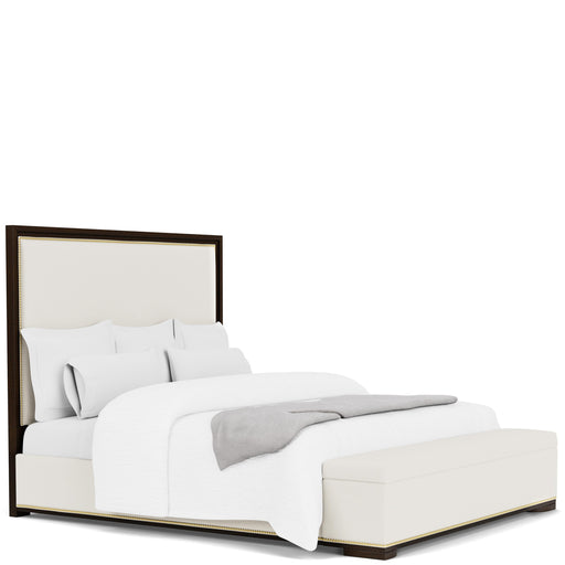 Riverside Furniture Lydia - King Upholstered Storage Bed - White