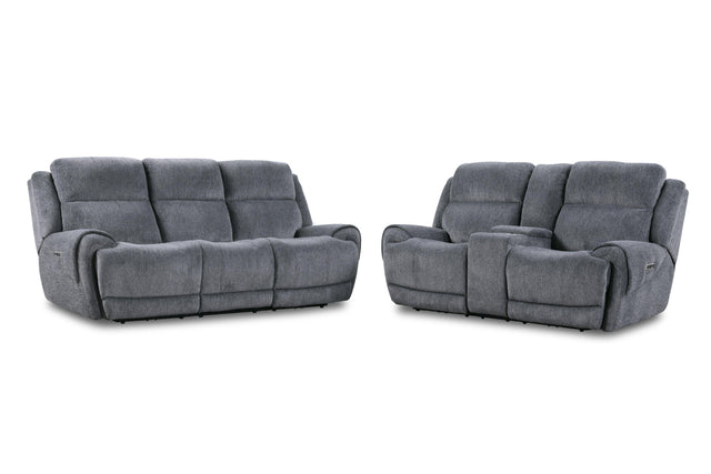 Parker House Spencer - Power Reclining Sofa Loveseat And Recliner - Tide Graphite