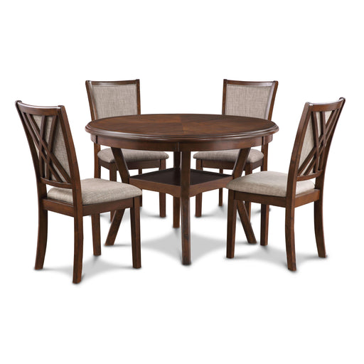 New Classic Furniture Amy - 5 Piece Dining Set - Cherry