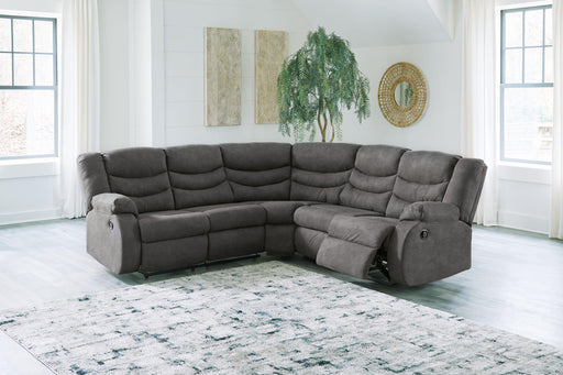 Ashley Partymate - Slate - 2-Piece Reclining Sectional