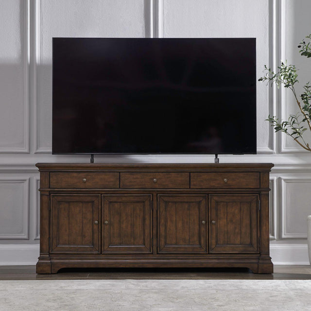 Liberty Furniture Arden Road - 74" TV Console - Cherry