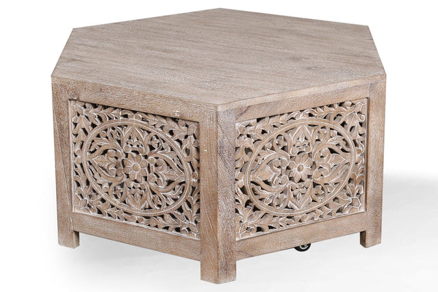 Parker House Crossings Eden - Hexagonal Cocktail Table - Toasted Tumbleweed