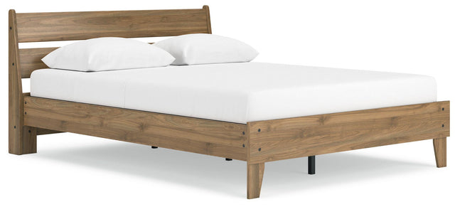 Ashley Deanlow - Honey - Queen Platform Panel Bed