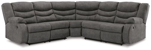 Ashley Partymate - Slate - 2-Piece Reclining Sectional