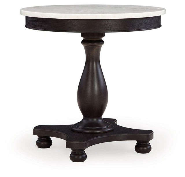 Ashley Henridge Accent Table - Black/White