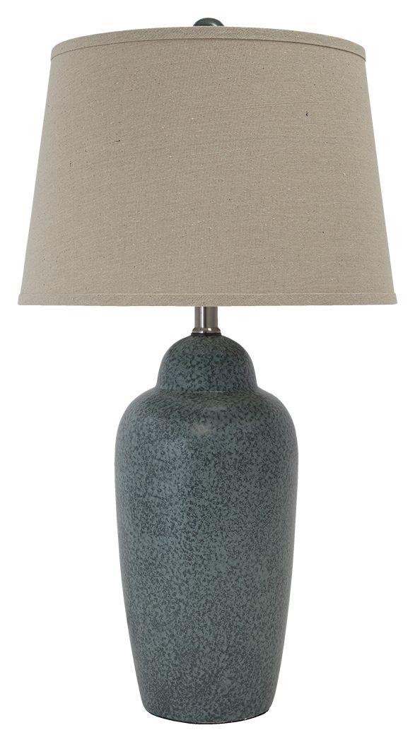 Ashley Saher Ceramic Table Lamp (1/CN) - Green