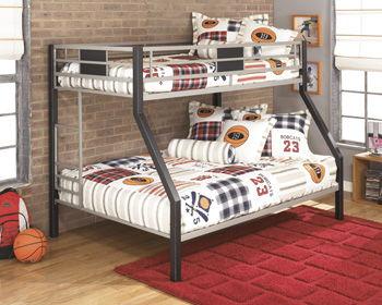 Ashley Dinsmore Twin/Full Bunk Bed w/Ladder - Black/Gray