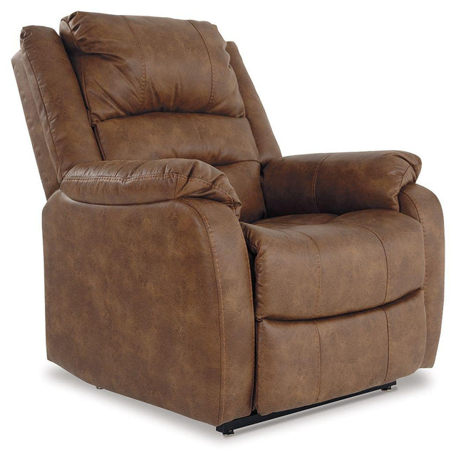 Ashley Yandel Power Lift Recliner - Saddle