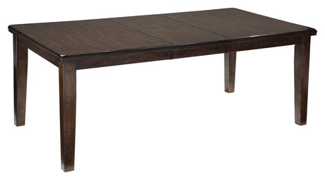 Ashley Haddigan RECT Dining Room EXT Table - Dark Brown