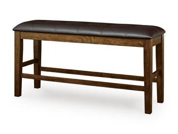 Ashley Ralene DBL Counter UPH Bench (1/CN) - Medium Brown
