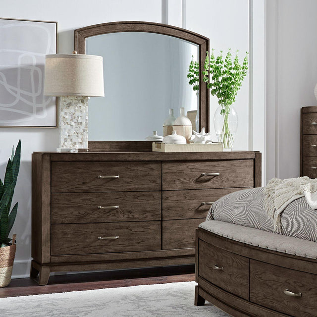 Liberty Furniture Avalon - Dresser & Mirror - Brown